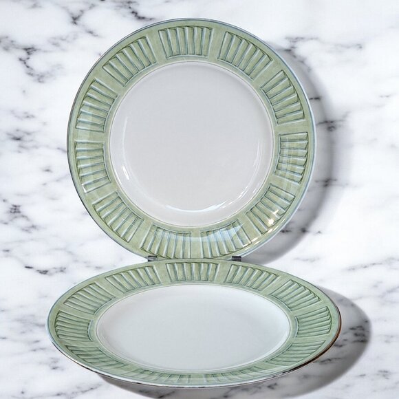 Two Lenox Colonial Shutter Accent Luncheon Plate British Colonial Collection - Picture 7 of 7